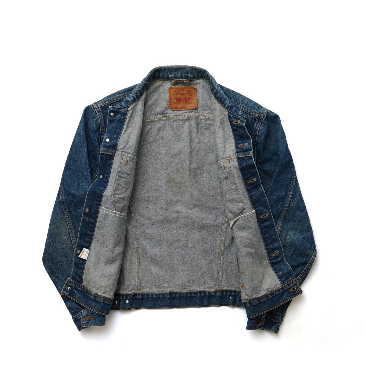 新品未使用　Levi's TRUCKER JACKET TYPE I トラッカージャケット ブラック STONEWASH(L ブラック