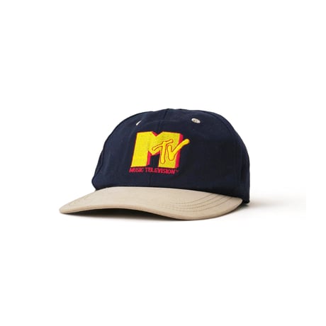 MTV / Vintage, Logo Leather Belt-Back 6-Panel Hat