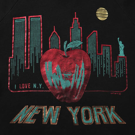New York / Vintage, Souvenir Crewneck Sweatshirt "Big Apple"