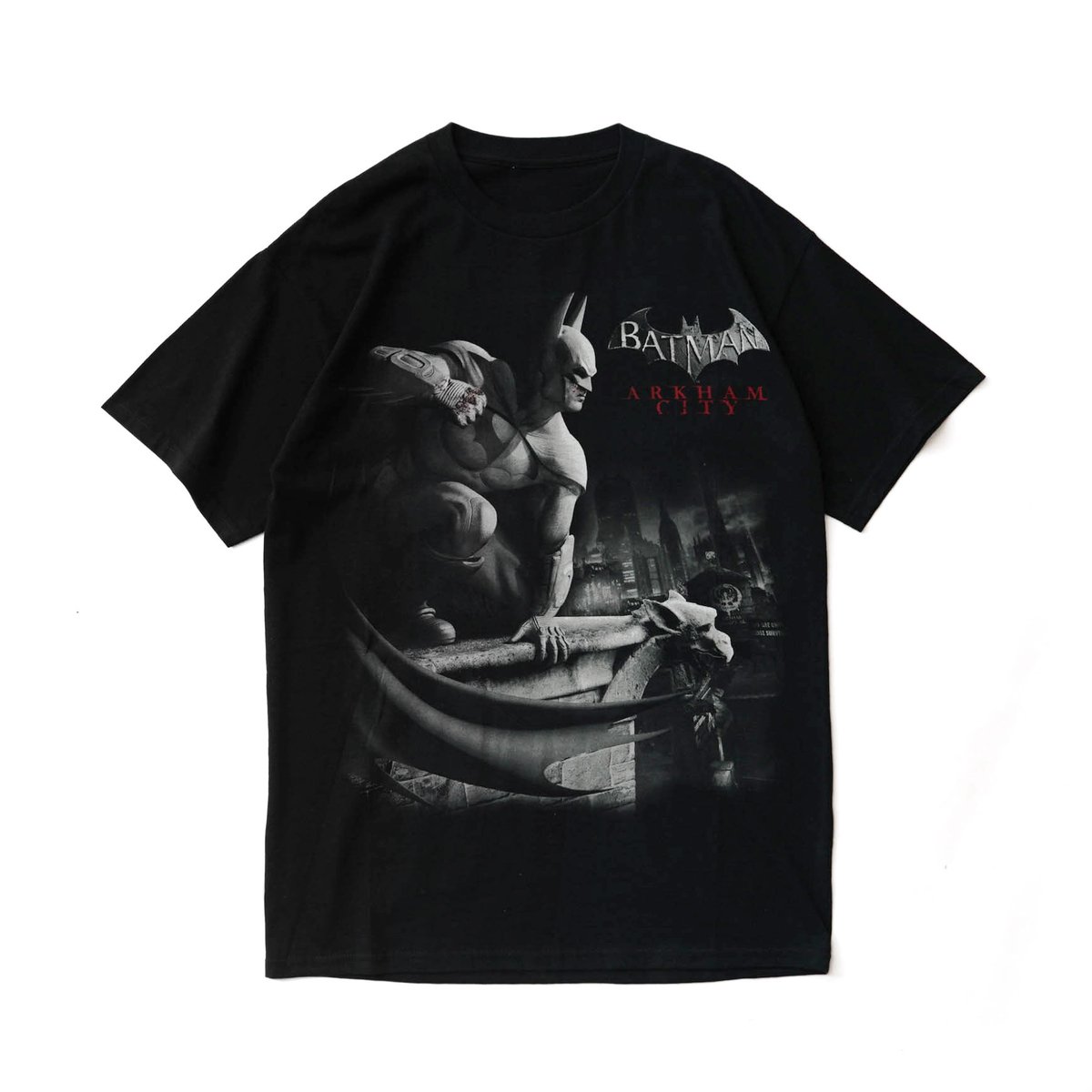 バッドマン アーカムシティ リドラー ゲーム プリント Tシャツ 