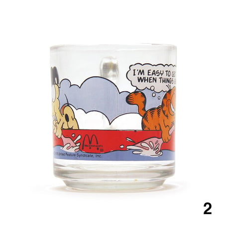 Garfield × McDonald's / Glass Mug Cup (Anchor Hocking)