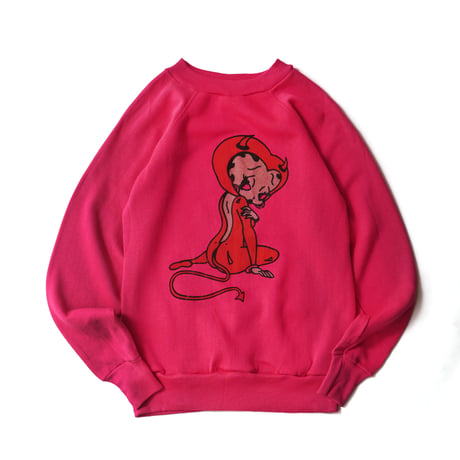 Betty Boop / Vintage Bootleg, Crewneck Sweatshirt "Red Devil"