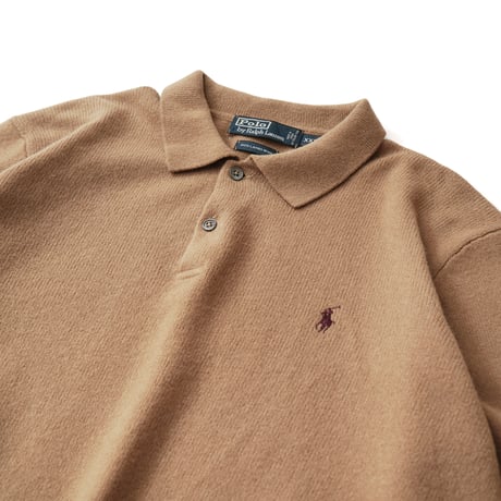 Polo Ralph Lauren / Vintage, Lambs Wool Knit Polo L/S Shirt