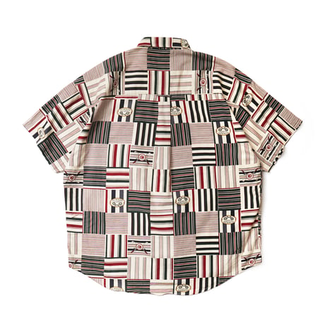Chaps Ralph Lauren / Vintage, Patch Striped B.D S/S Shirt