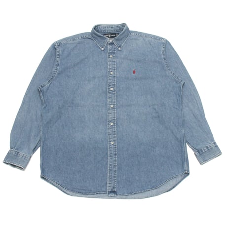 Ralph Lauren / 90's Vintage, Denim B.D L/S Shirt "Blake"