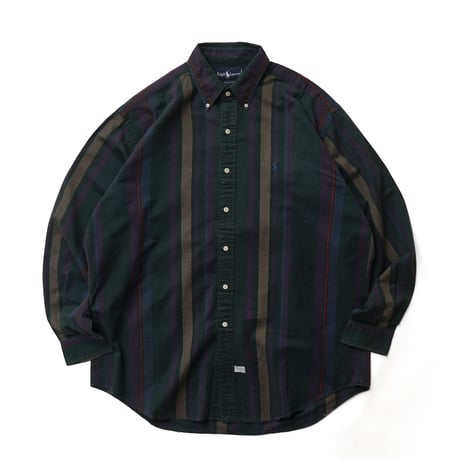 Ralph Lauren / Vintage, Striped B.D L/S Shirt