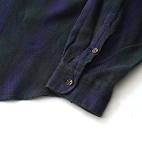Polo Country / Vintage, Half Zip Pullover Black Watch Flannel L/S Shirt
