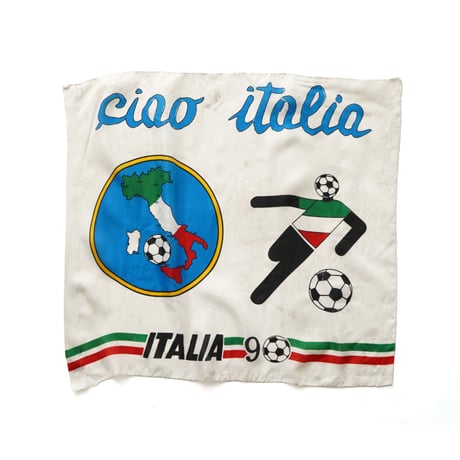 Vintage, World Cup Soccer Scarf "Chao Italia 1990"