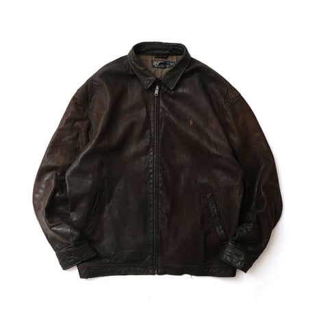 Polo Ralph Lauren / Vintage, Bradford Windbreaker Lamb Leather Jacket
