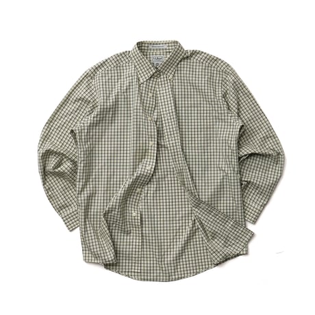 L.L. Bean / Wrinkle-Free Twill Sport Shirt "Traditional Fit Windowpane"
