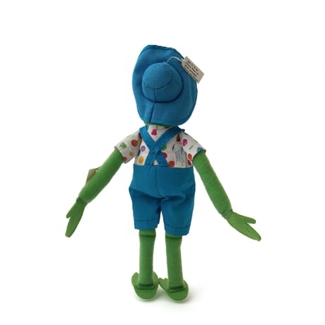 Kermit the Frog / Vintage, Plush Toy "Overalls, with Chick"