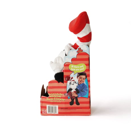 Dr. Seuses / 90's Vintage,  "The Cat in the Hat with the Gink Rhyme & Surprise" Plush Toy