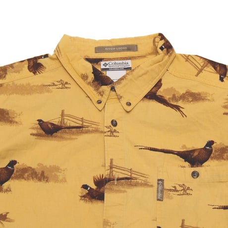 columbia / 00's Vintage, River Lodge B.D L/S Shirt "Pheasant"