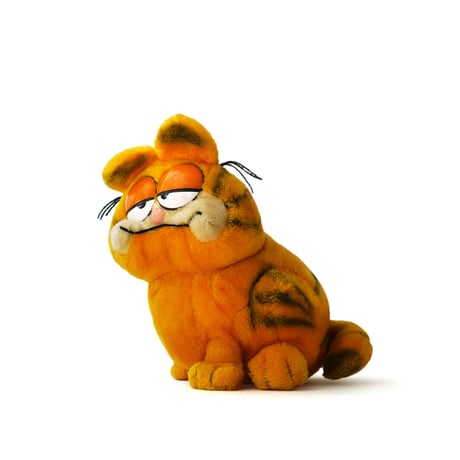 Garfield / Vintage, Plush Toy "Large, Sitting Standard Left, Big Fat Furry"