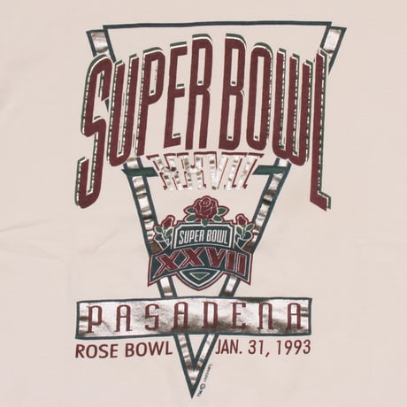 Super Bowl  / 90's Vintage,  Super Bowl XXⅦ  S/S Tee