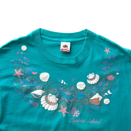 Captiva Island, FL / Vintage, Puffy Paint Sea Shells S/S Tee
