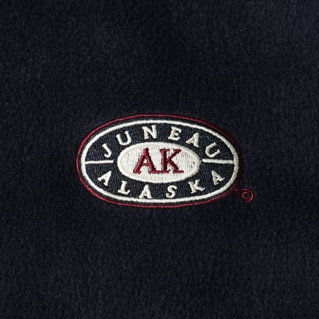 Pac Blue / Hooded Reversible Fleece Windbreaker "Juneau Alaska"