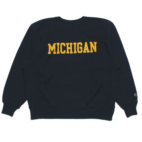 Champion / 00's Vintage, Reverse Weave Crewneck Sweatshirt "Michigan -UM-"