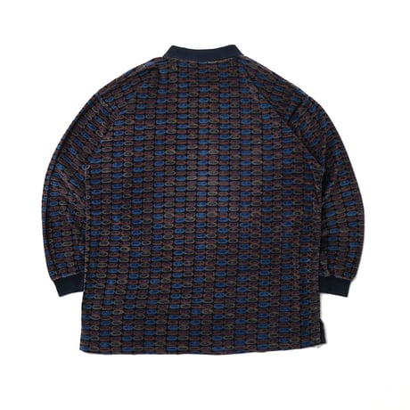 Nino Cerruti Sport / Vintage, Velour Polo L/S Shirt