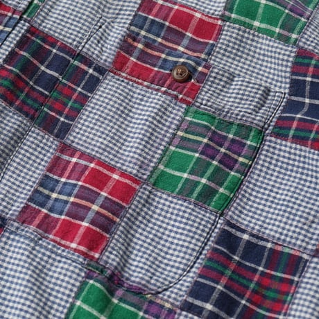 Chaps Ralph Lauren / Vintage, Patchwork Plaid S/S Shirt