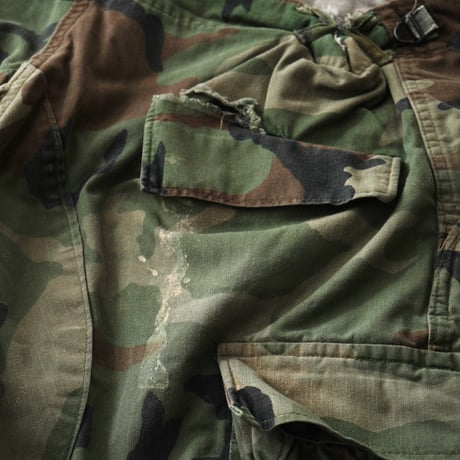 U.S Army / Vintage, BDU Short, Trousers Combat Woodland Camouflage Pattern