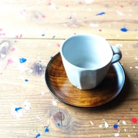 銘々皿　すり渕黒　15cm
