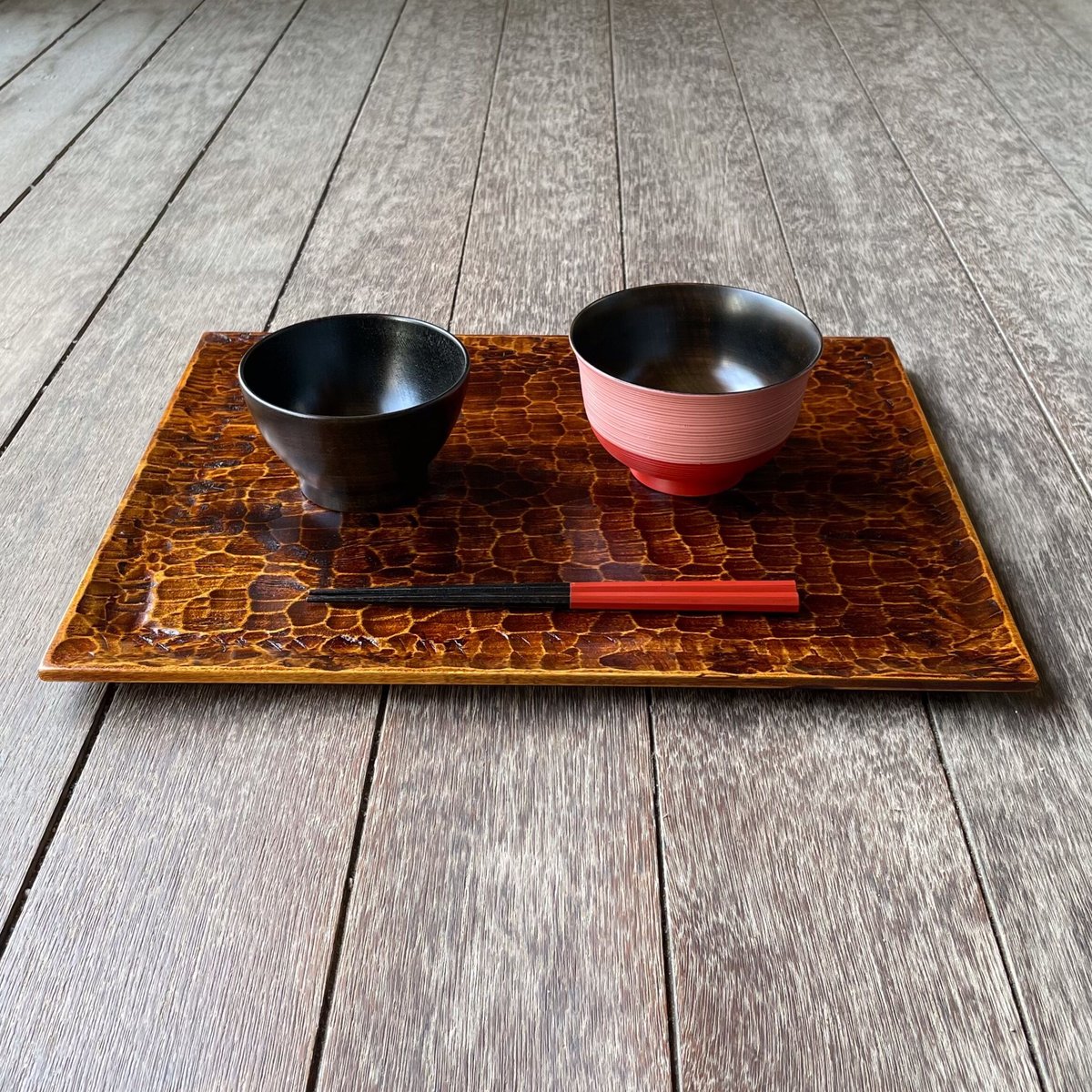 卓上膳 のみ目すり漆 | Shop 87.5