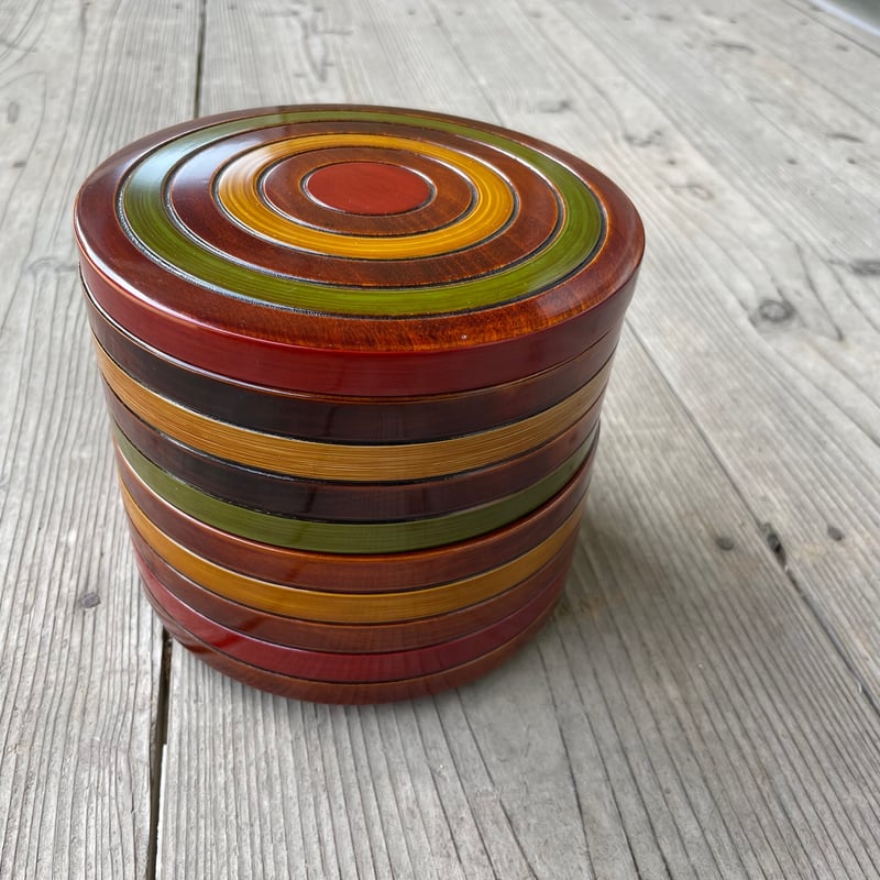 香川漆器 三段丸重箱 天然木製 2025年最新】Yahoo!オークション -香川