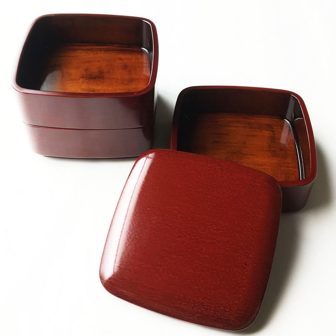 三段角重 後藤塗 16.5cm角 | Shop 87.5