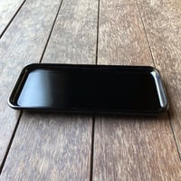 ストレート皿　黒