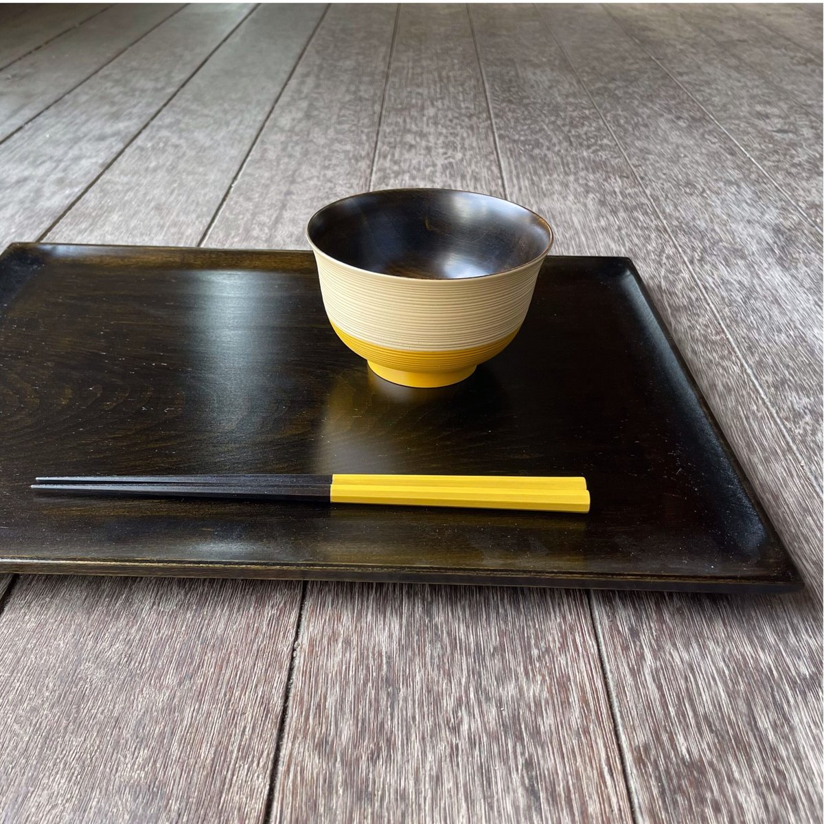 漆塗金蒔絵高脚膳 2脚セット