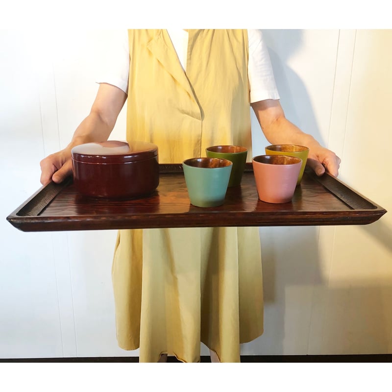 長手盆 松 すり漆塗 54cm | Shop 87.5