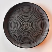 丸盆　がら筋象谷塗　φ33cm