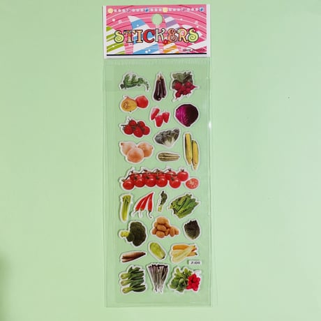 野菜⑥ ぷっくりシール VEGETABLE STICKER