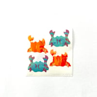 カニ 光沢 シール CRAB STICKER