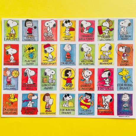 ステッカーマジック社 シール③ スヌーピー SNOOPY