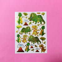 恐竜 ⑦ キラキラ シール  DINOSAUR STICKER