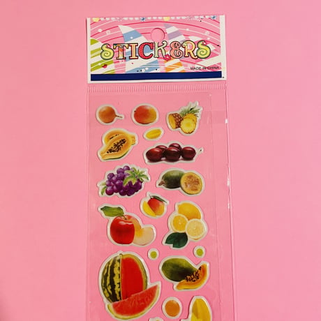 フルーツ② ぷっくりシール FRUIT STICKER