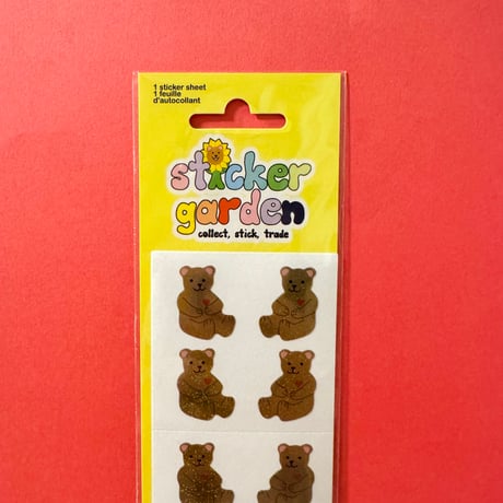 Sticker Garden★くま グリッター bear glitter