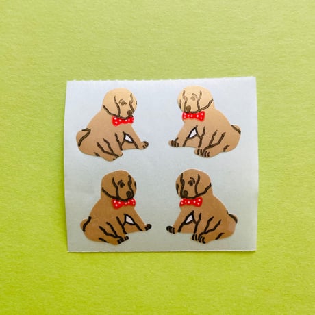子犬 ② シール PUPPIES STICKER