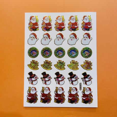 クリスマス ⑨ キラキラ シール CHRISTMAS STICKER
