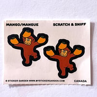 Sticker Garden 匂い付きシール  サル マンゴーの香り