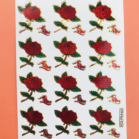 薔薇 ローズ ③ キラキラ シール  ROSE STICKER