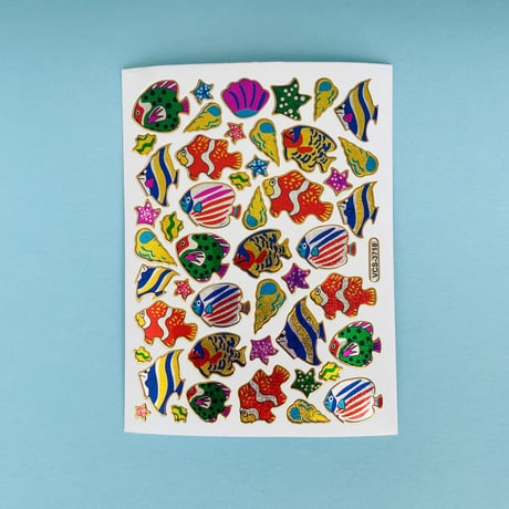 魚 ⑩ キラキラ シール FISH STICKER