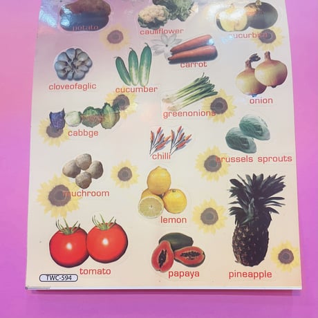 野菜 シール 大 ② VEGETABLE STICKER