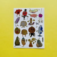 野菜とフルーツ キラキラ シール VEGETABLE AND FRUIT STICKER