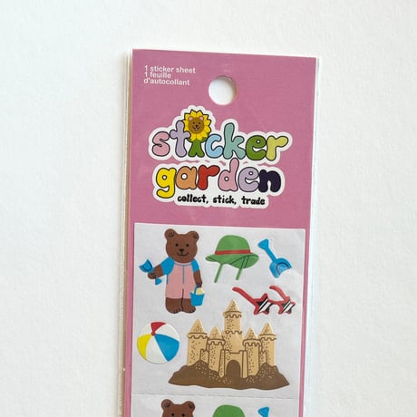 Sticker Garden★ ビーチ クマ BEACH BEAR