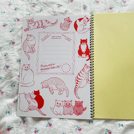 猫 ステッカーアルバム CAT STICKER ALBUM
