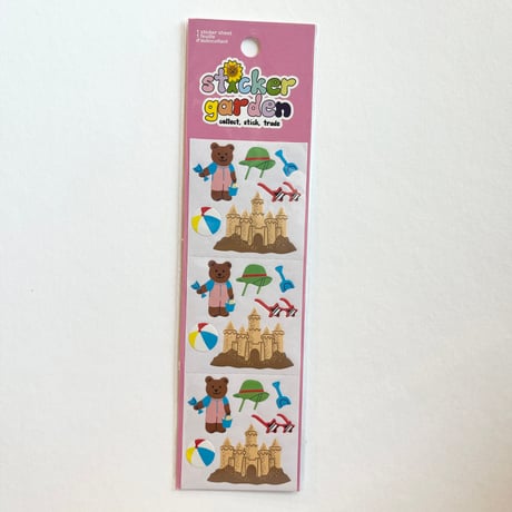 Sticker Garden★ ビーチ クマ BEACH BEAR