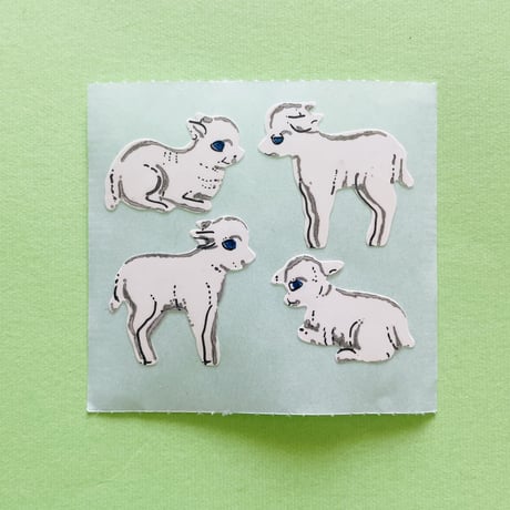 子羊 シール LAMBS STICKER
